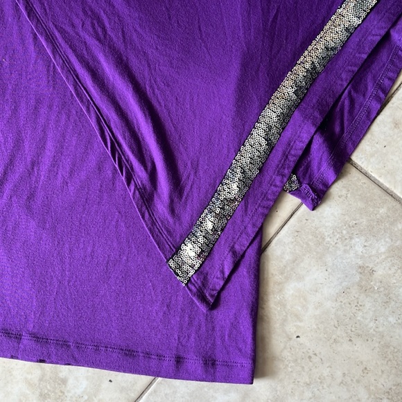 La Cite sequin one shoulder cape formal dress Size L - Picture 8 of 9